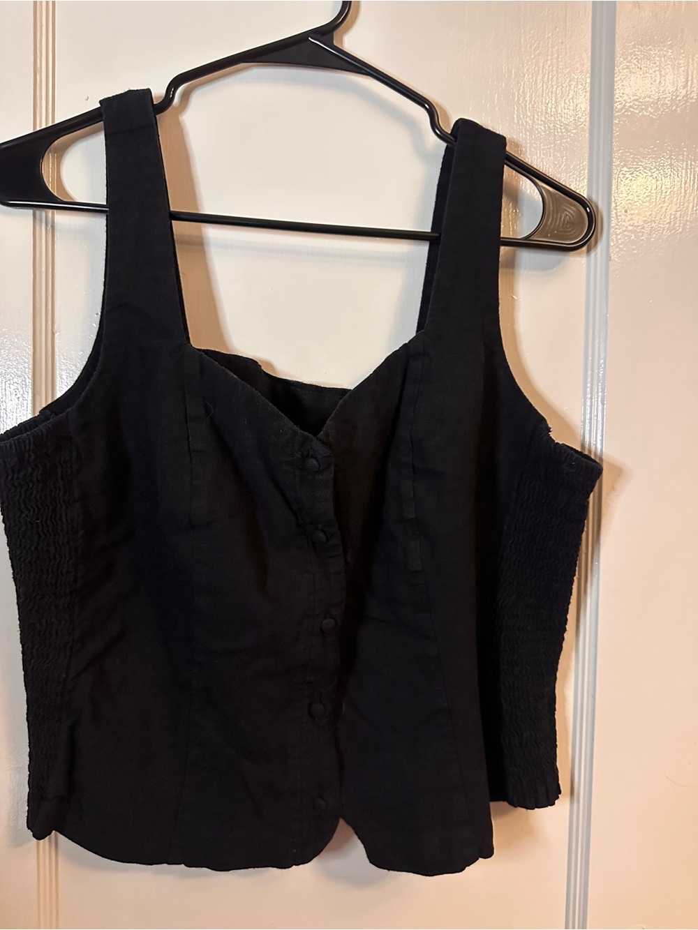 Old Navy Black Button-Front Camisole